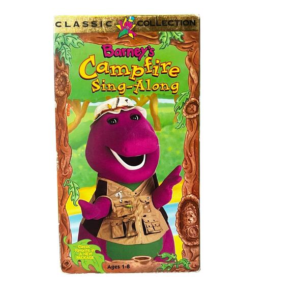 Vintage Barney's Campfire Sing-Along (VHS-1990) VHS Rare Edition ages 1-8 - Picture 1 of 6